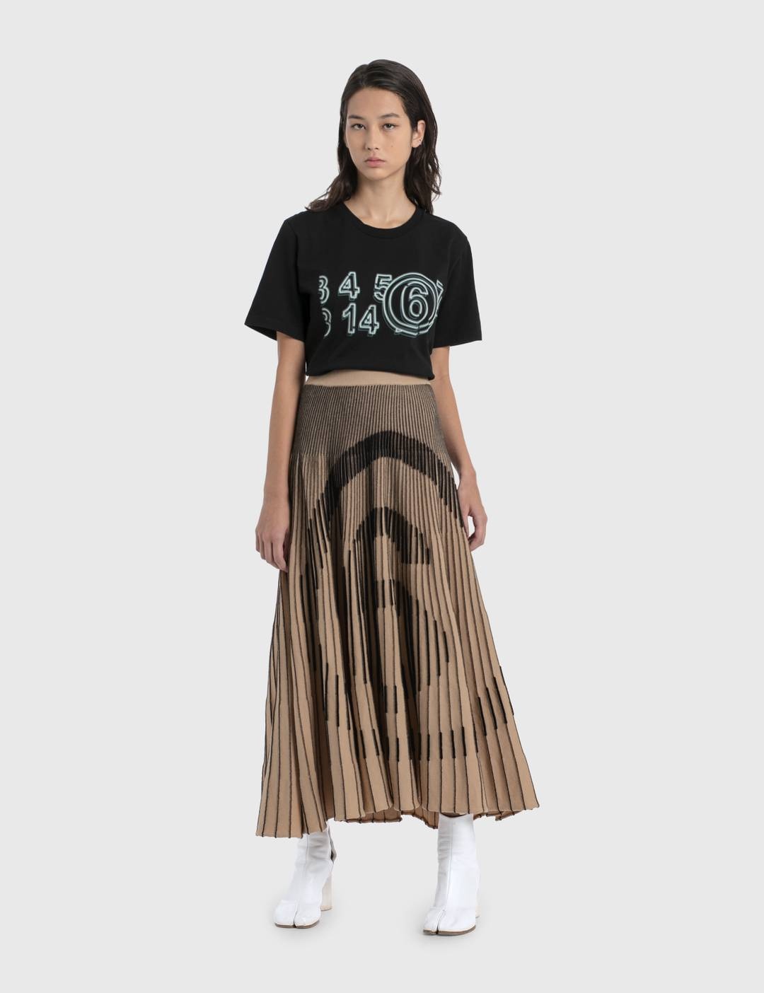 Logo Pleated Skirt - 1