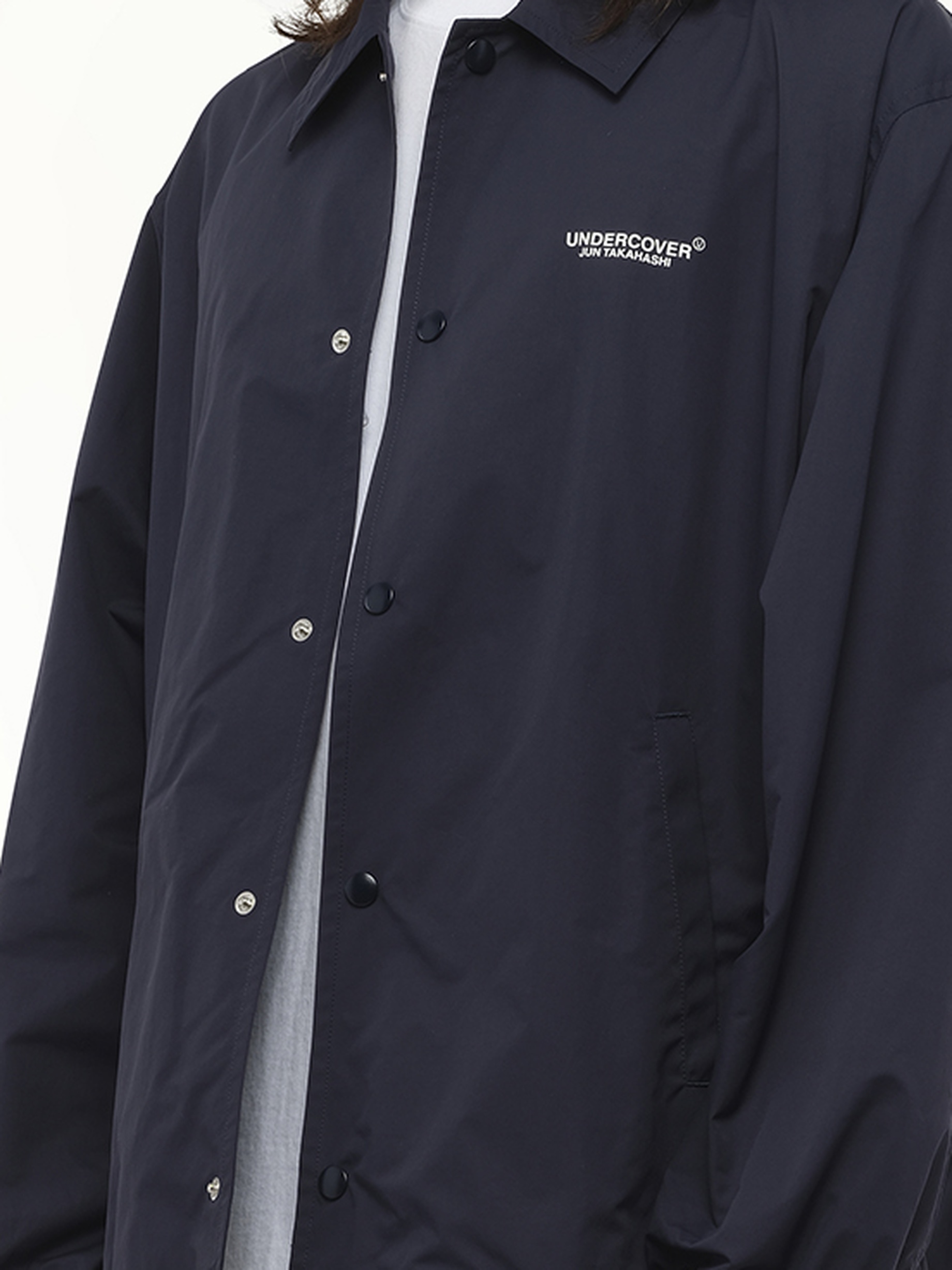 Undercover Coach Jacket in Navy - 3