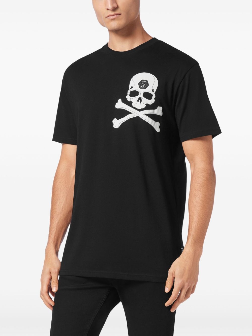 skull-print cotton t-shirt - 3