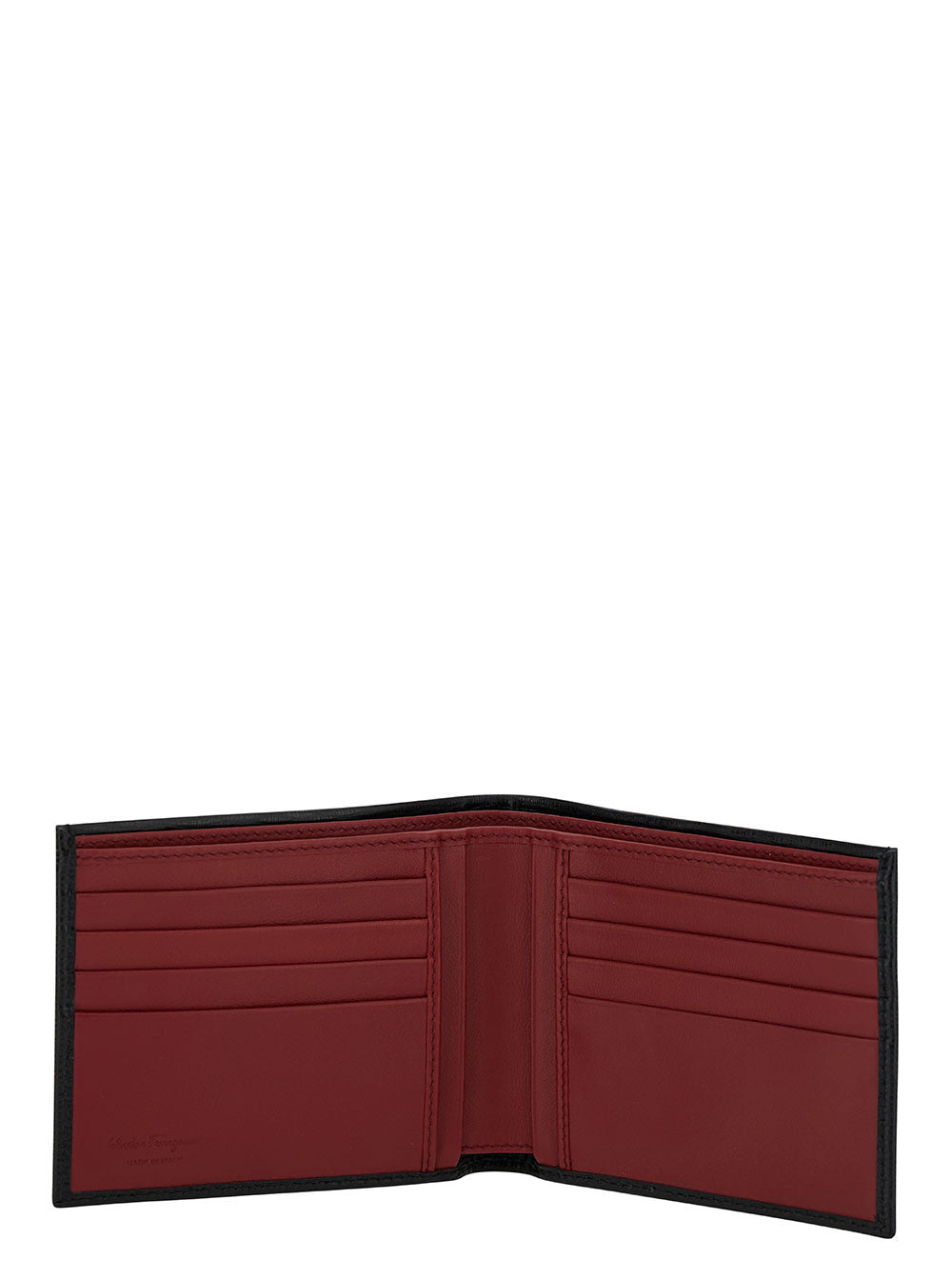 Ferragamo Men Revival Gancini Black Wallet In Textured Leather Man Ferragamo - 4