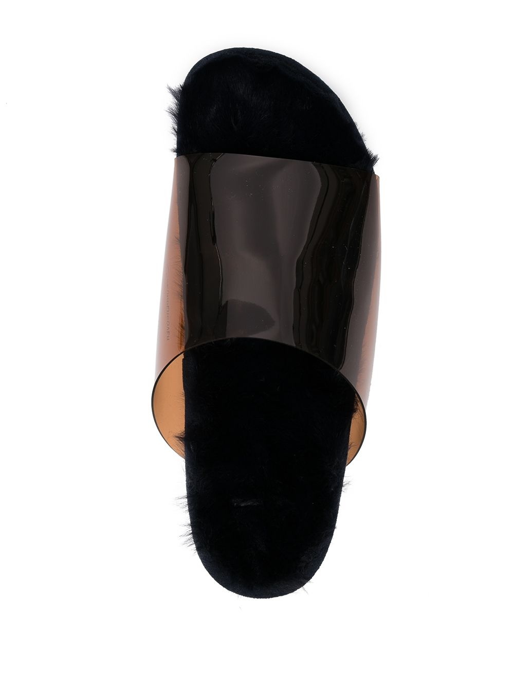 faux-fur insole slides - 4