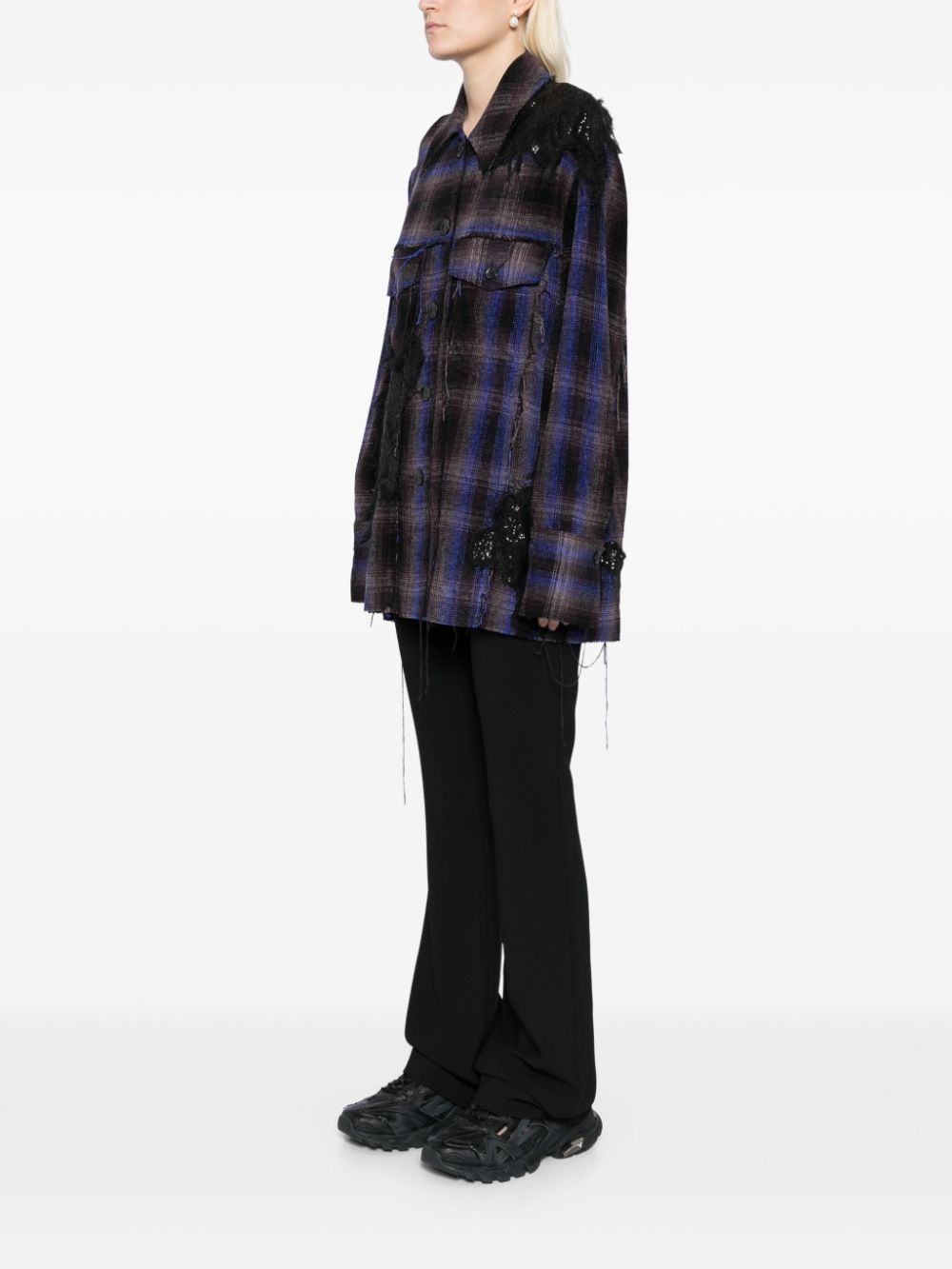 check pattern jacket - 3