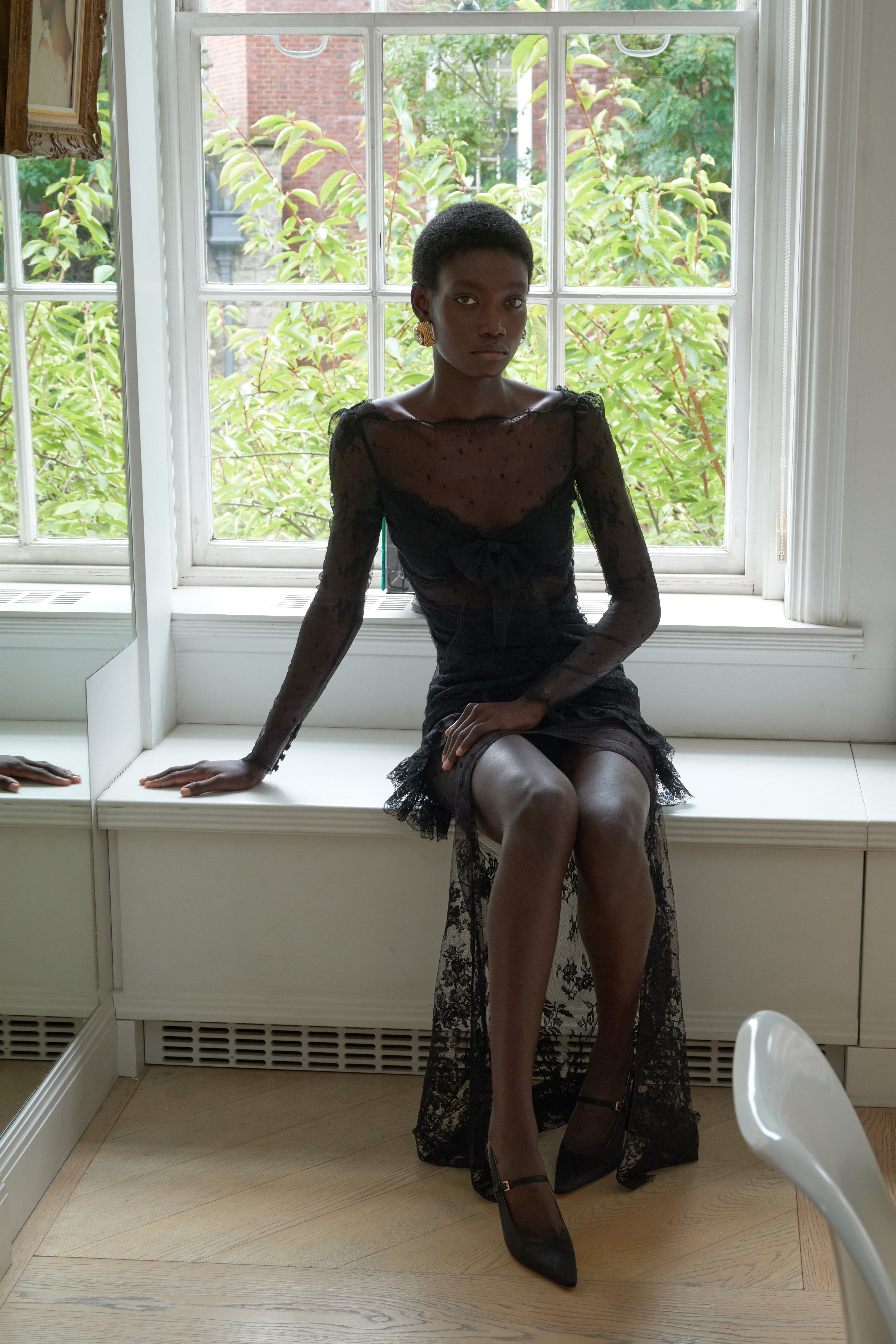 SHEER LACE DRESS - 3