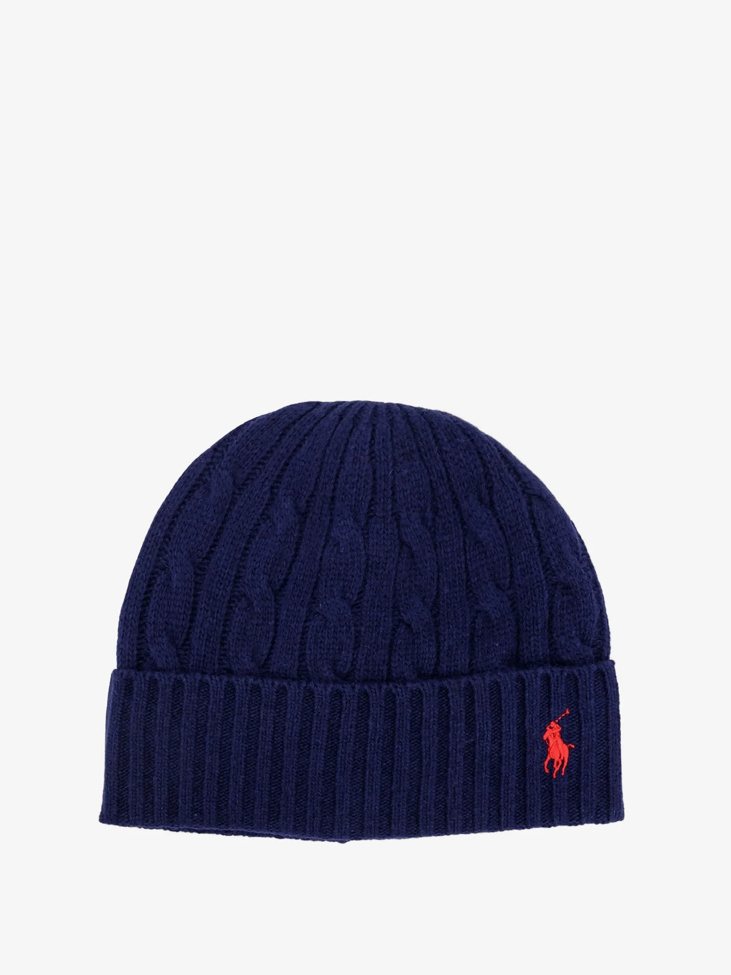 Polo Ralph Lauren Wool Blend Cable Knit Beanie Blue - 1