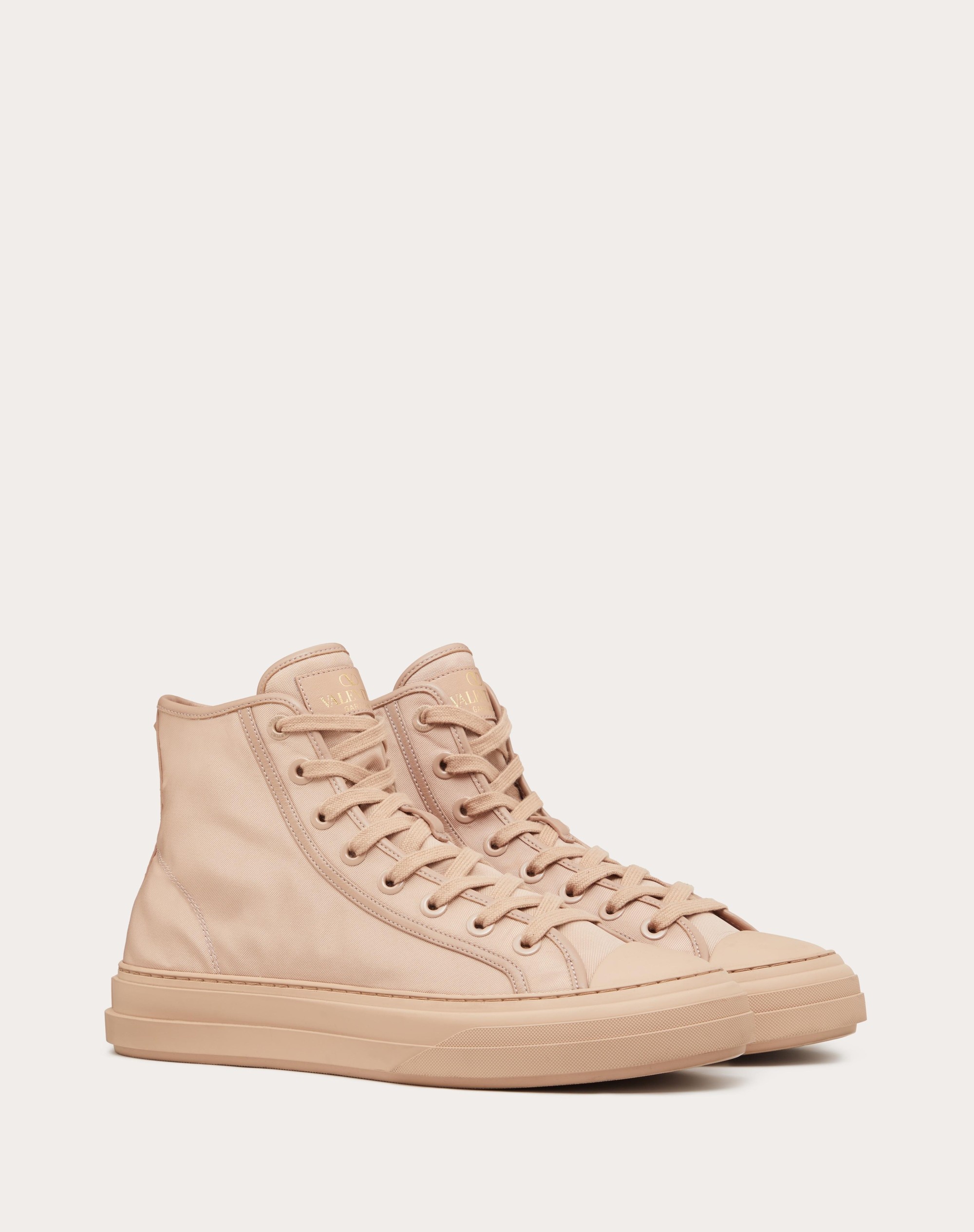 TOTALOOP NYLON AND LEATHER HIGH-TOP SNEAKER - 2