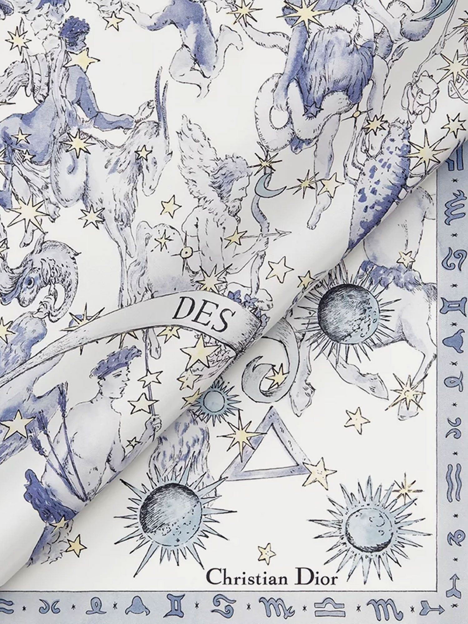 Dior Women Dior Night Of Dreams Silk Twill Foulard - 2