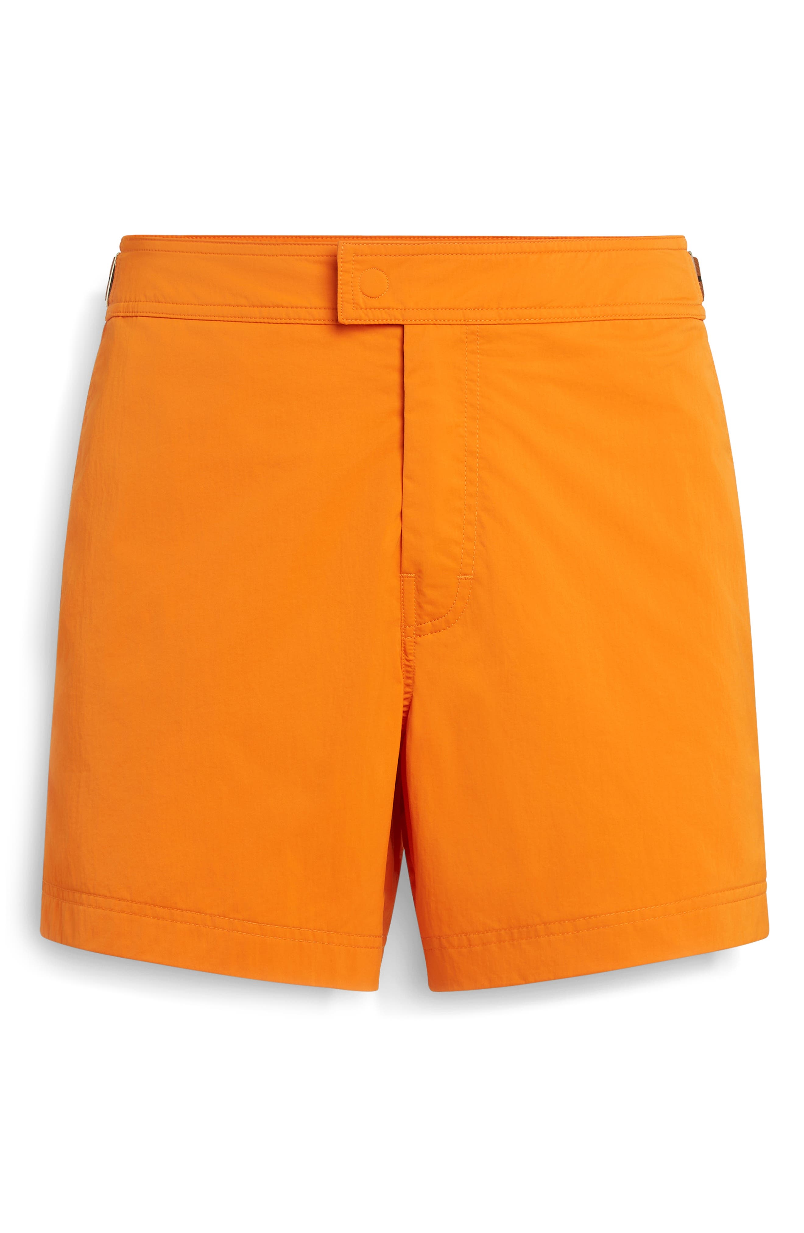 ZEGNA Nylon Swim Trunks in Arancio Di Namibia at Nordstrom - 3