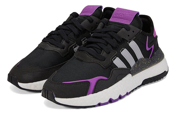 (WMNS) adidas Originals Nite Jogger 'Black Purple' FX6903 - 3