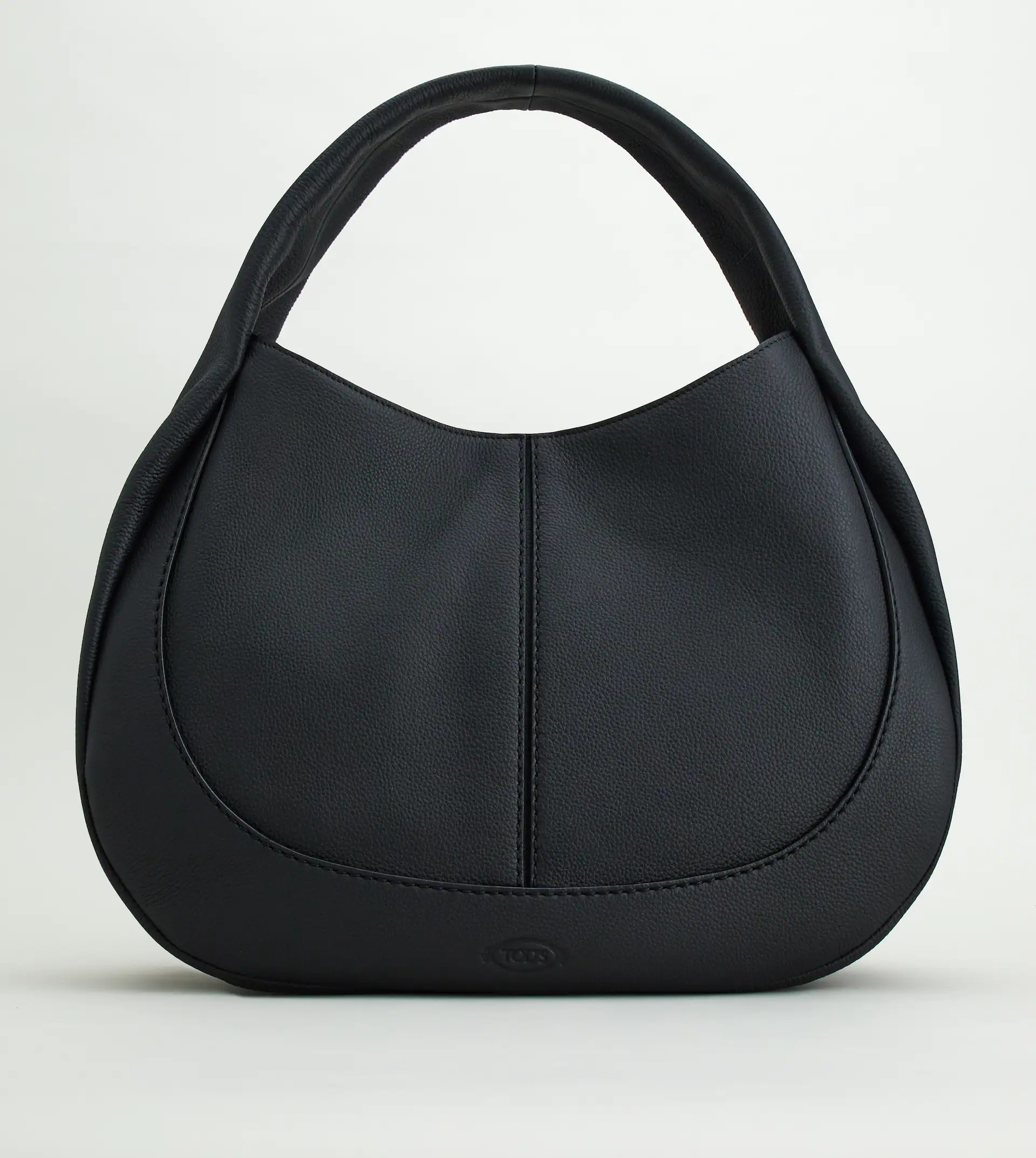 TOD'S SHIRT HOBO BAG  LARGE - BLACK - 1