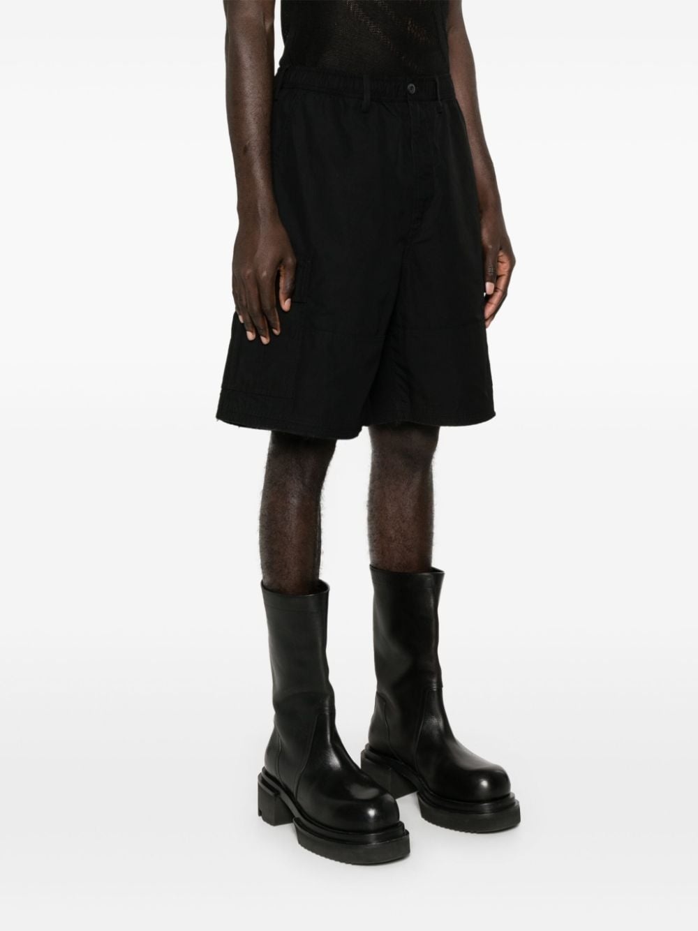 logo-patch cargo shorts - 3