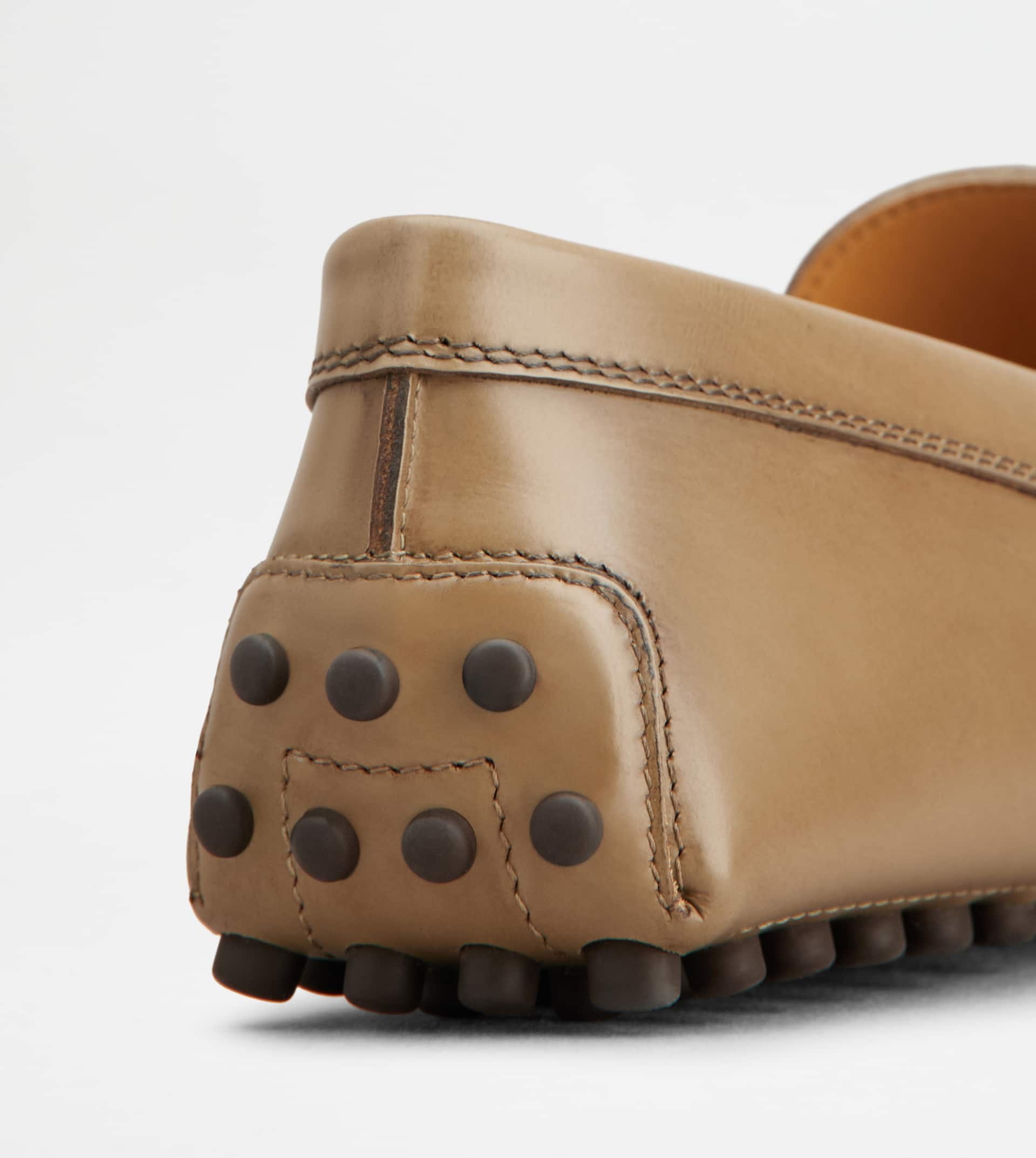 GOMMINO DRIVING SHOES IN LEATHER - BEIGE - 6