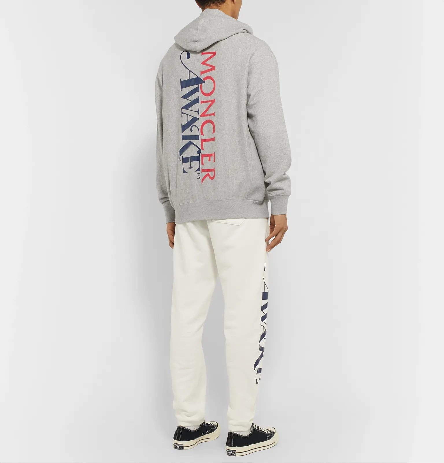 + Awake NY 2 Moncler 1952 Logo-Detailed Fleece-Back Cotton-Jersey Hoodie - 2