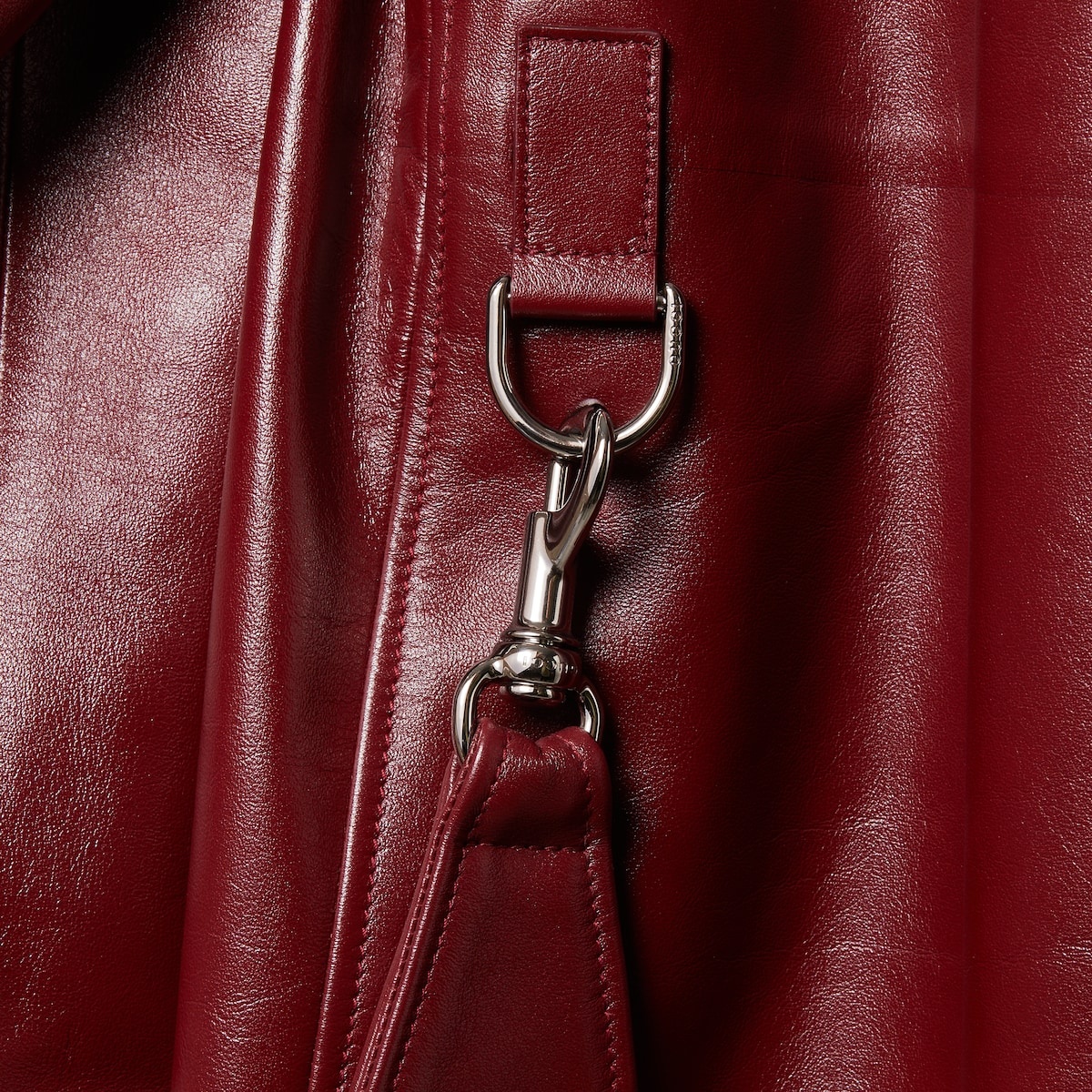 Shiny leather trench coat - 9