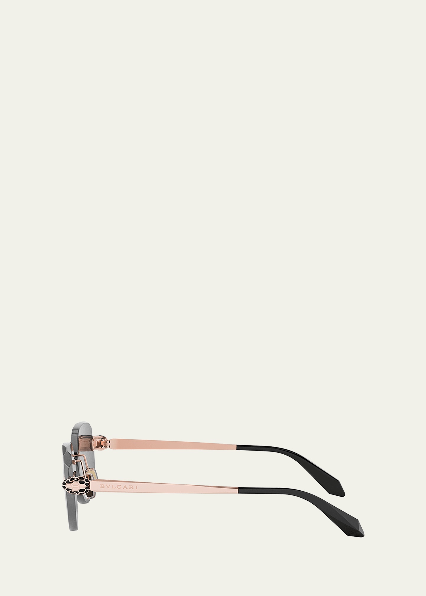Serpenti Forever Rimless Oval Metal Sunglasses - 3
