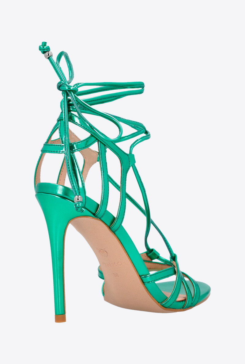 LAMINATED MIRROR-EFFECT SANDALS 3