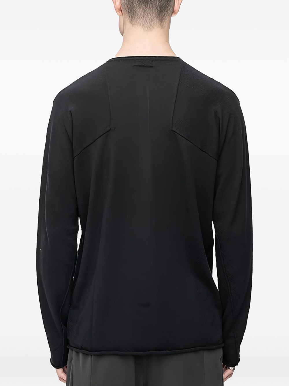 Henley-neck long-sleeve sweater - 3