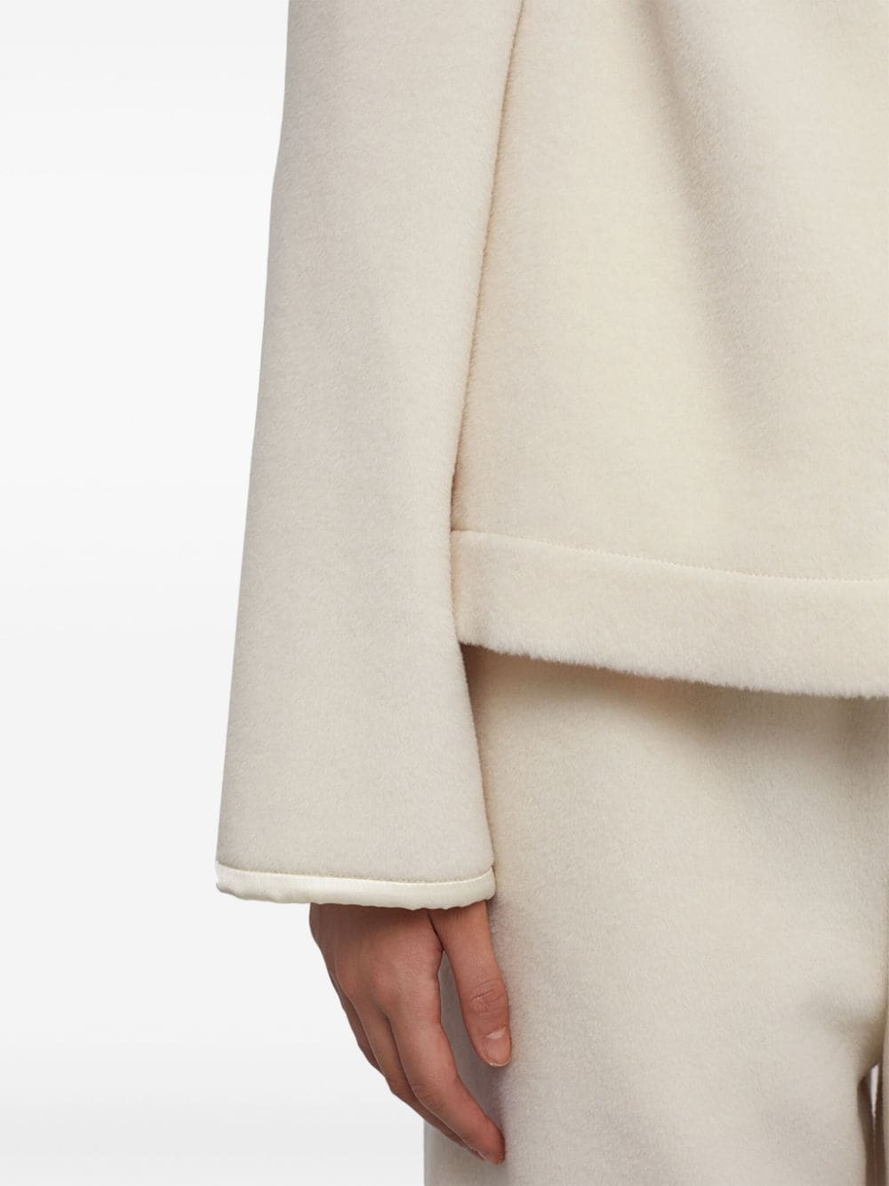 panelled fleece jacket - 5