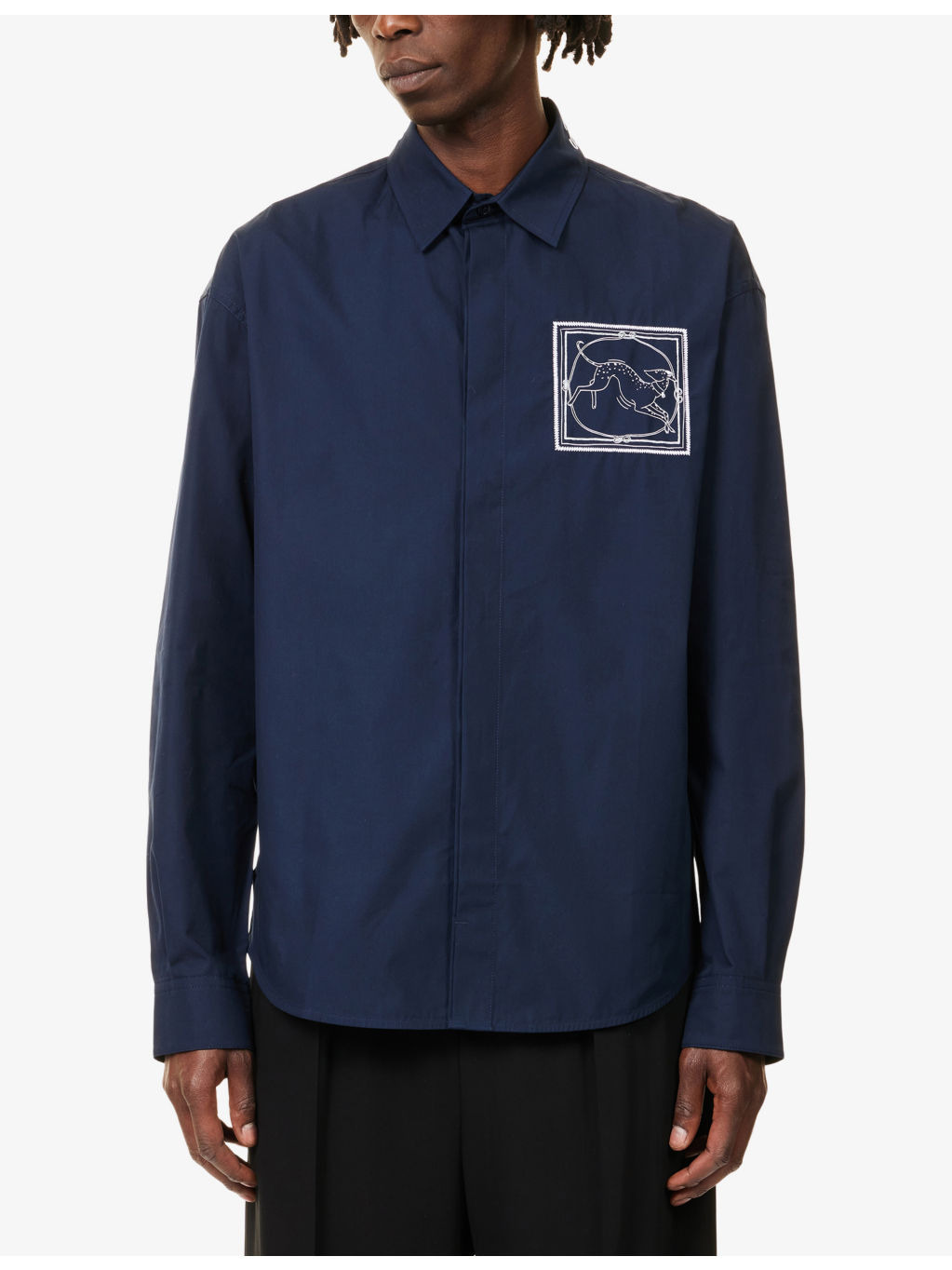 La Chemise Simon Graphic-Print Cotton Shirt - 3