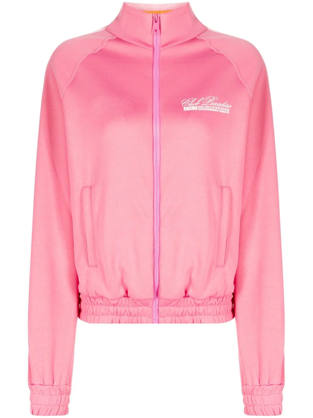 logo-print zip-up sweatshirt - 1