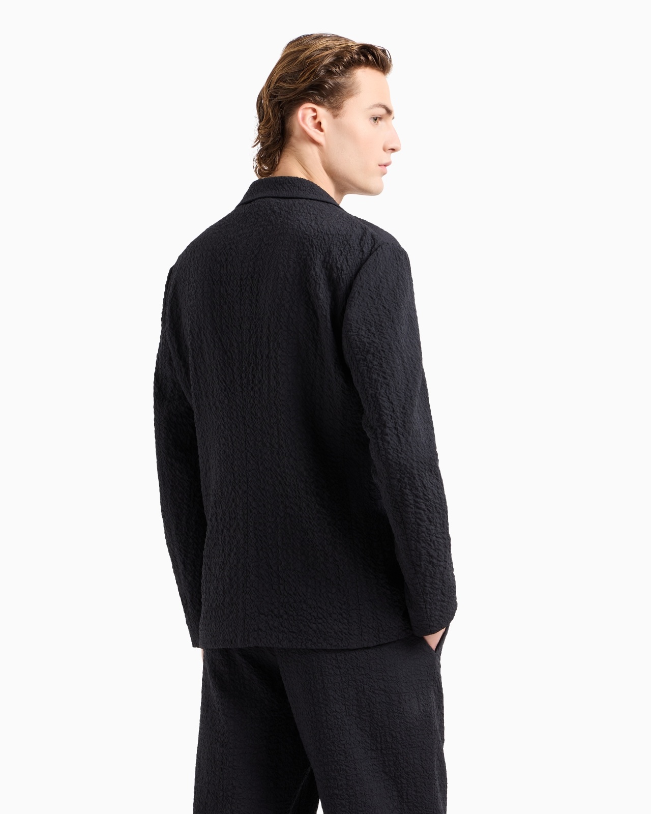 STRETCH VIRGIN WOOL SINGLE-BREASTED, JACKET - 3