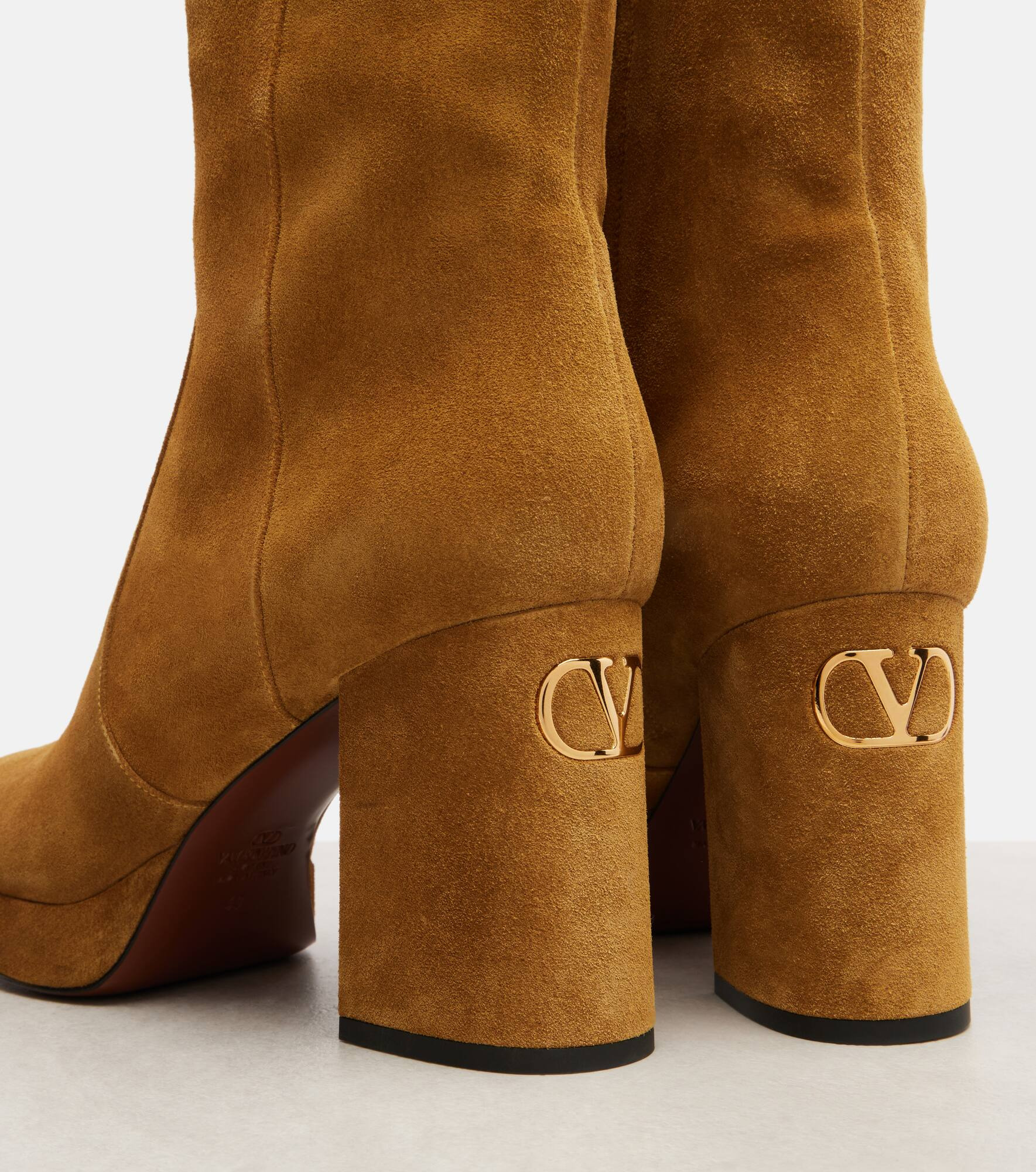 Fawcette suede platform ankle boots - 5
