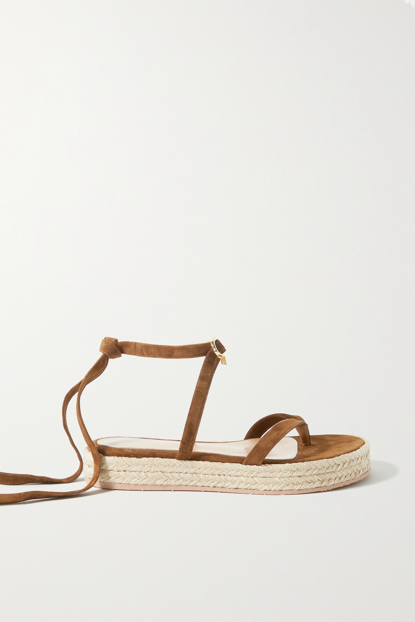 Ribbon Beachclub 20 embellished suede espadrille sandals - 1