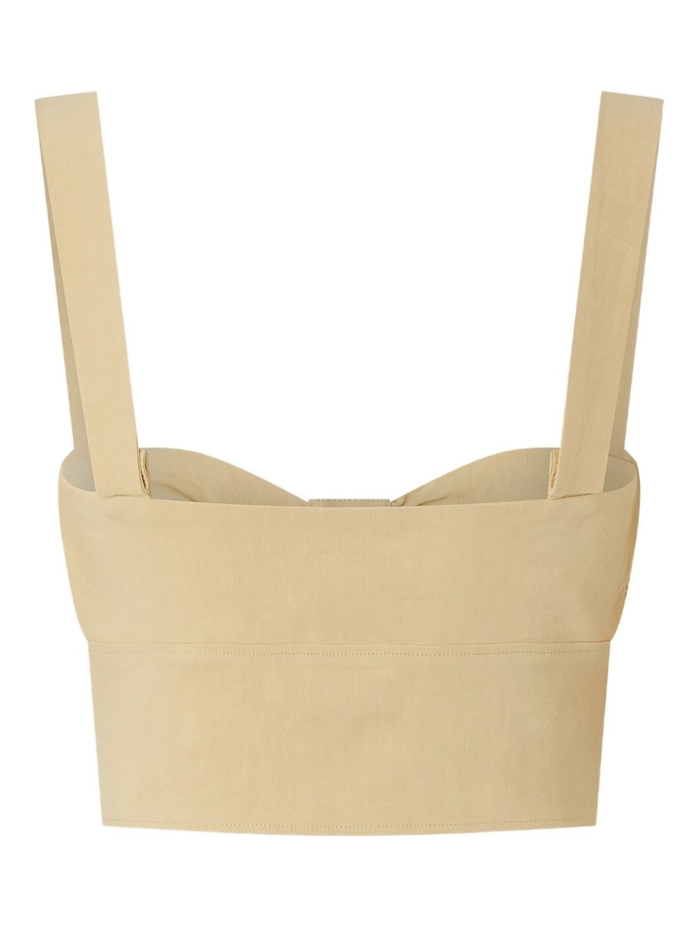 ruched-front crop top - 2