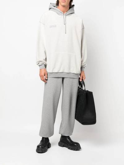 VETEMENTS inside-out effect drawstring hoodie outlook