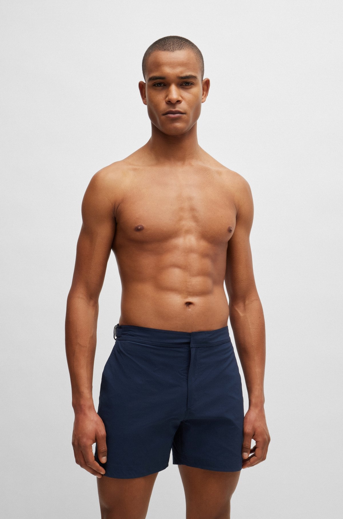 FULLY LINED SWIM SHORTS WITH ADJUSTABLE WAIST - 2