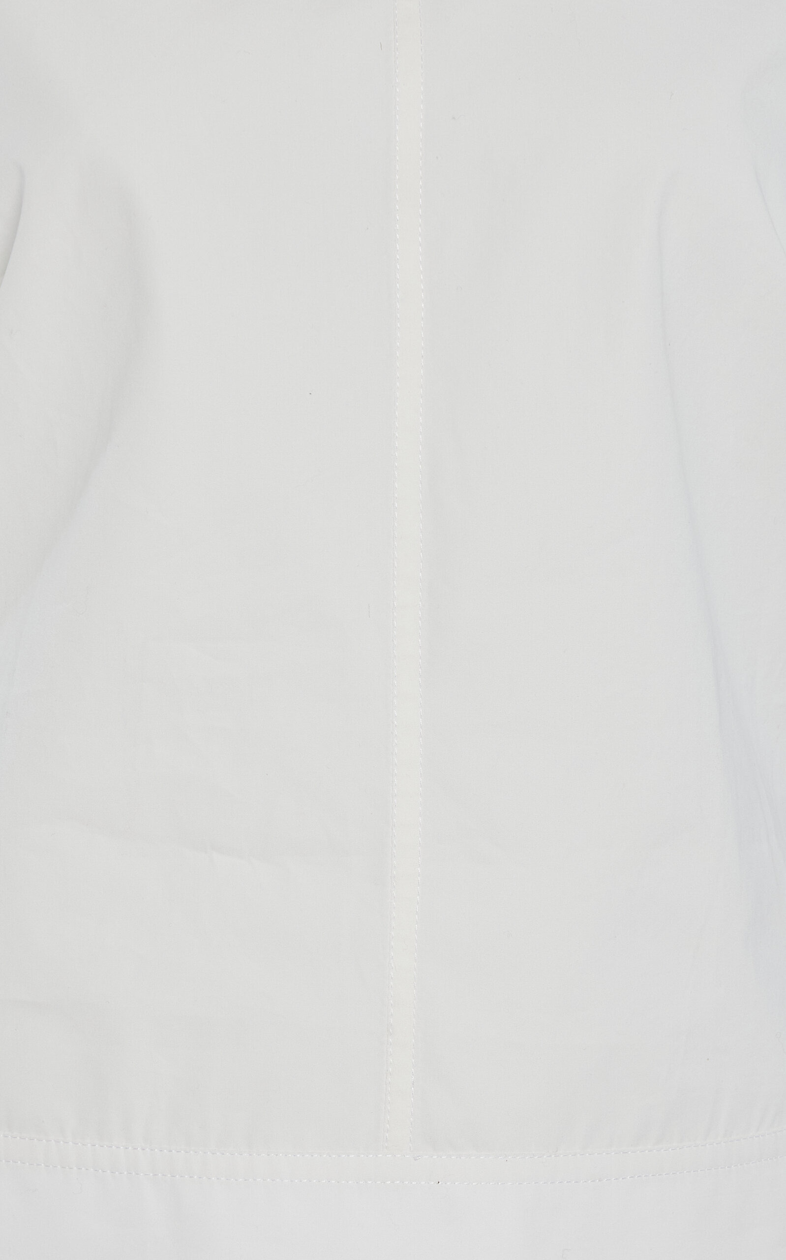 The Bowie Draped Cotton Poplin Top white - 6