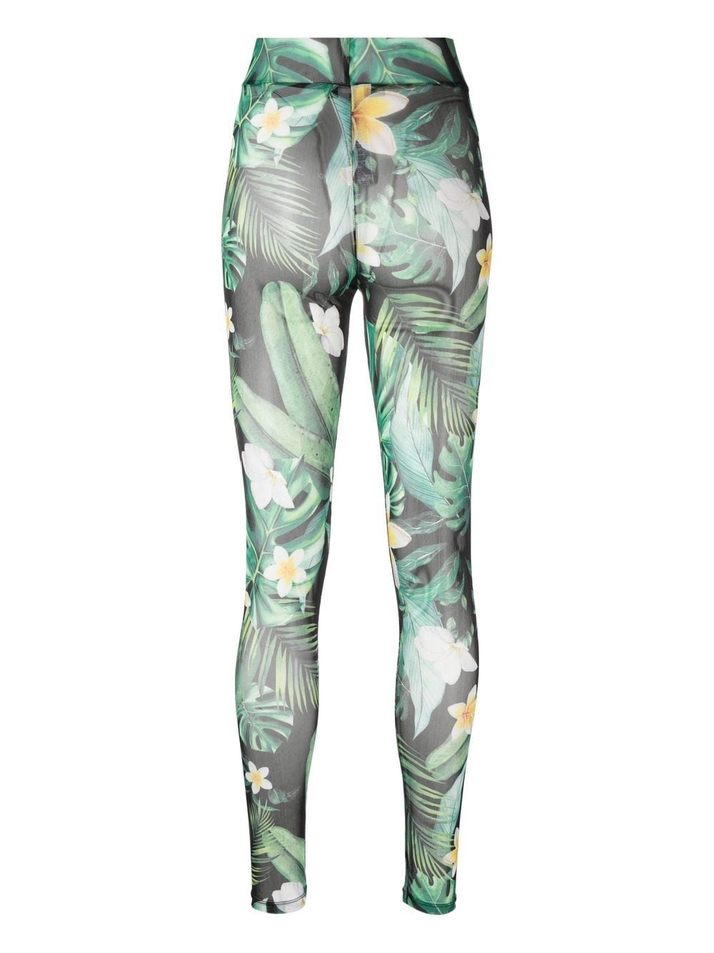 graphic-print leggings - 2
