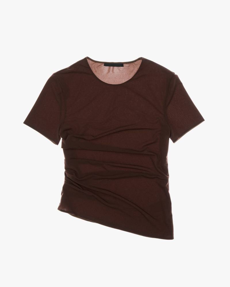 RUCHED REVERSIBLE TEE 1