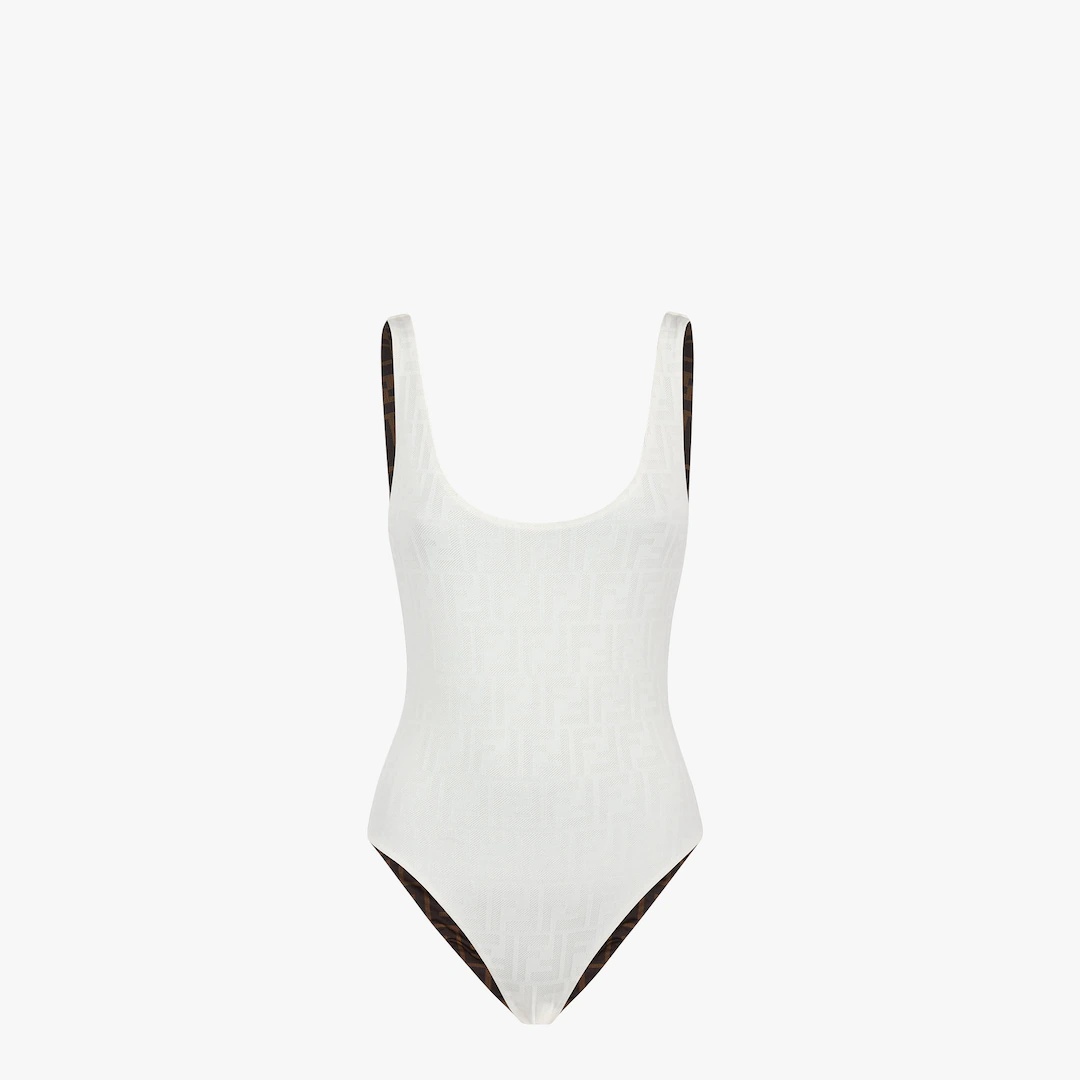 White Lycra® swimsuit - 1