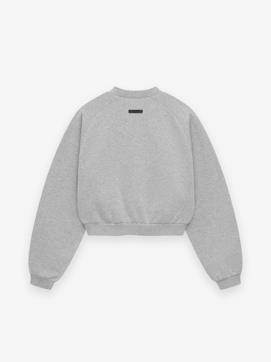 Women's Fleece Cropped Crewneck - 3