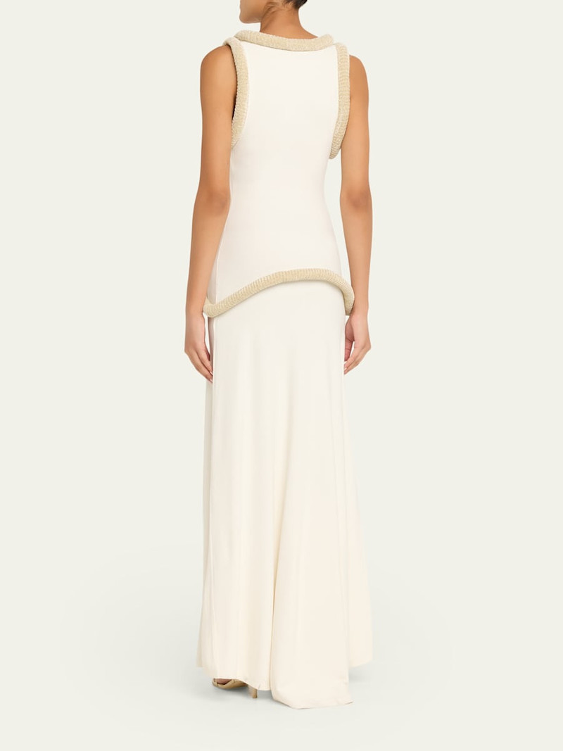 Basseterre Tubular Chenille Sleeveless Maxi Dress 3