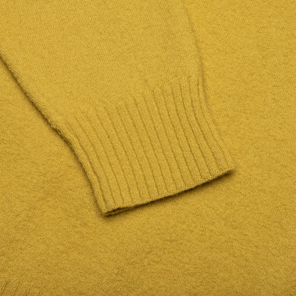 BOILED MERINO ROUND NECK SWEATER - CORNFIELD - 4