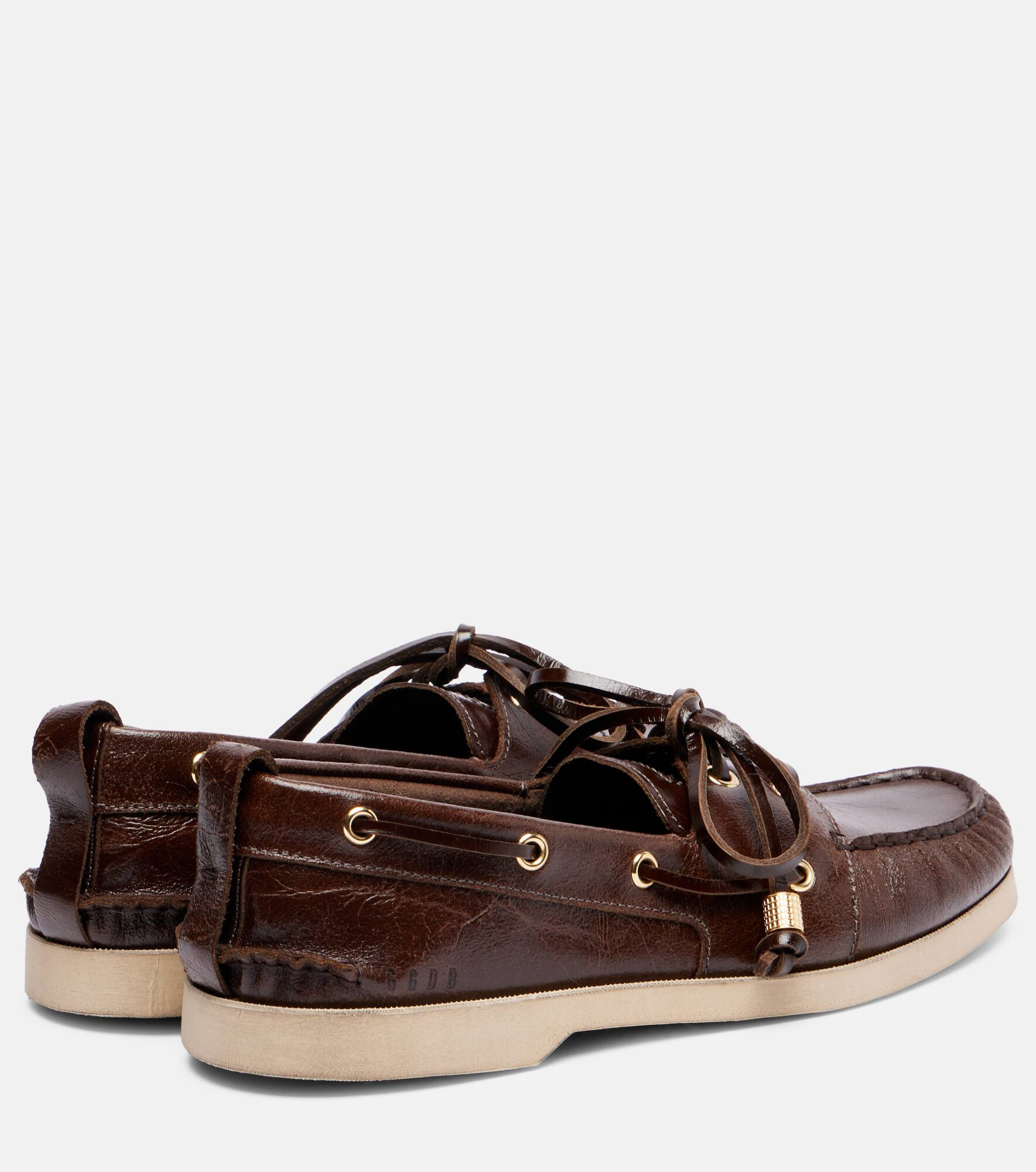 Leather boat shoes - 2