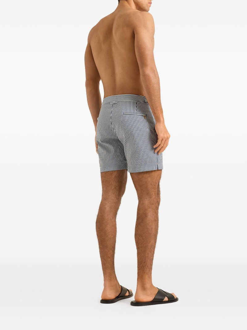 Bulldog striped swim shorts 4