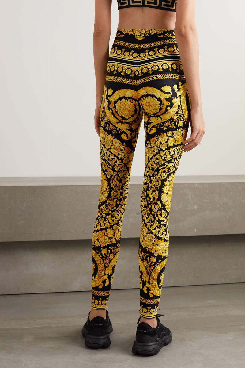 Printed stretch-jersey leggings 3