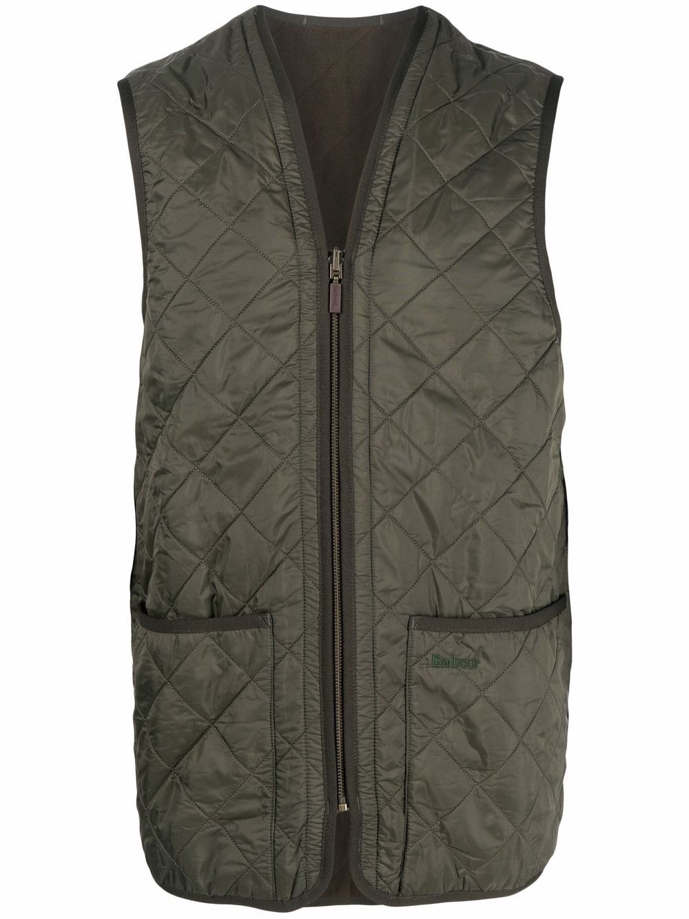 quilted pouch-pocket gilet - 1