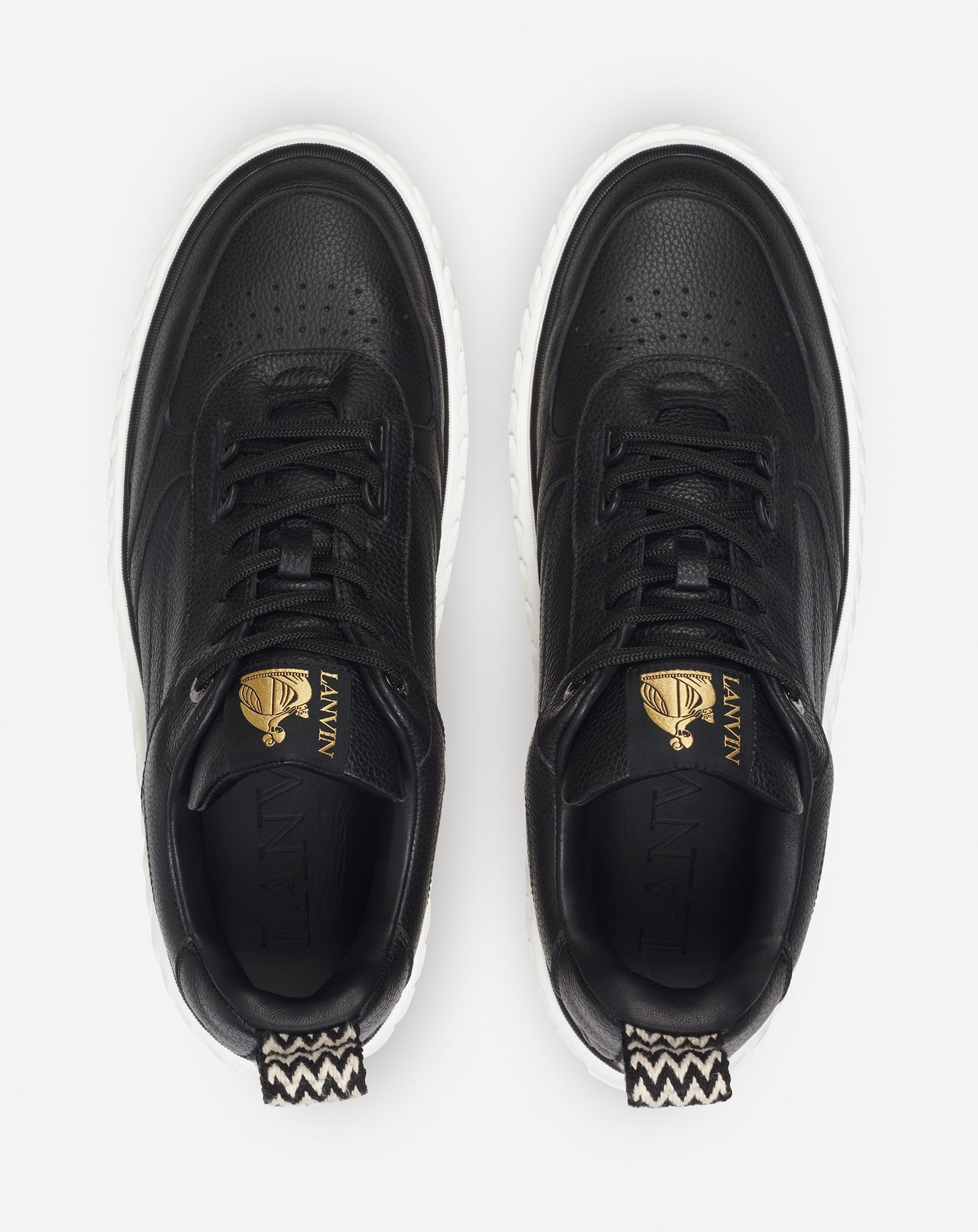 CURBIES LOW-TOP SNEAKERS IN GRAINED LEATHER - 3