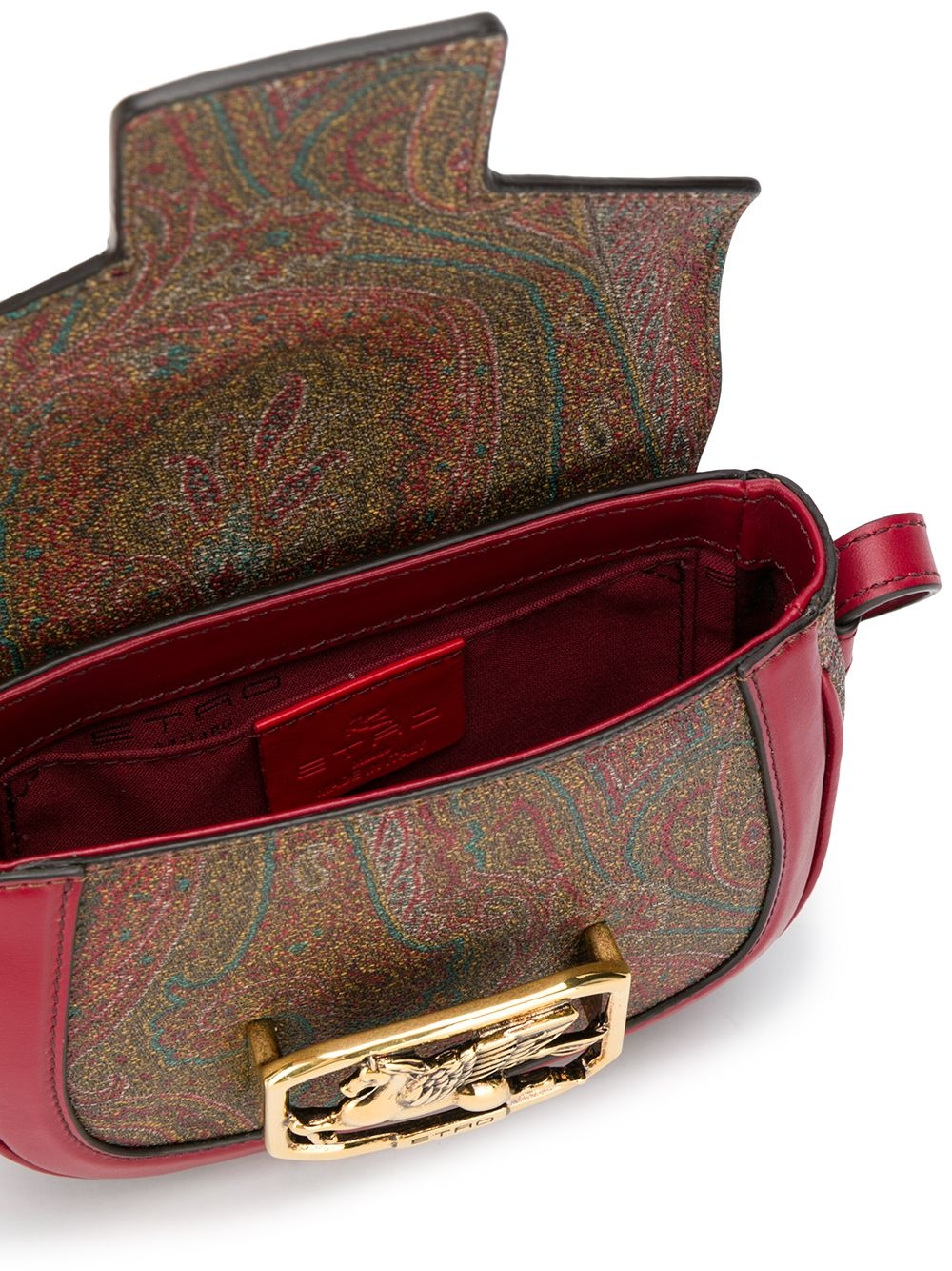 paisley print cross body bag - 5