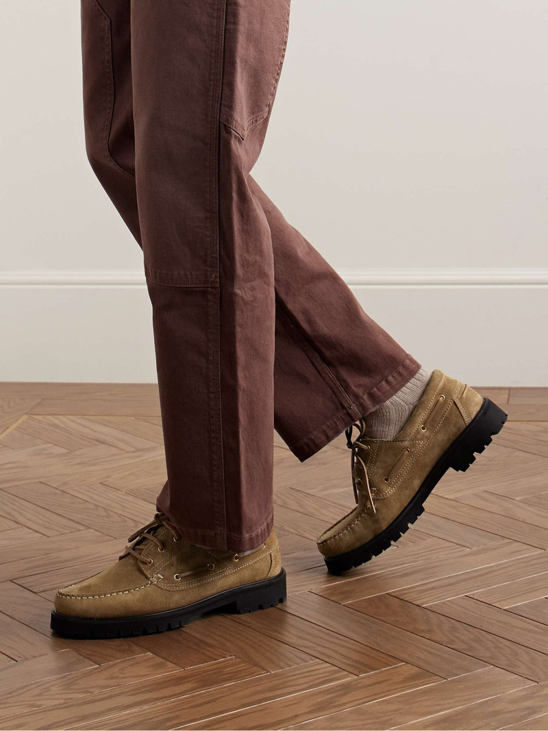 VINNY’s Aztec Suede Boat Shoes outlook