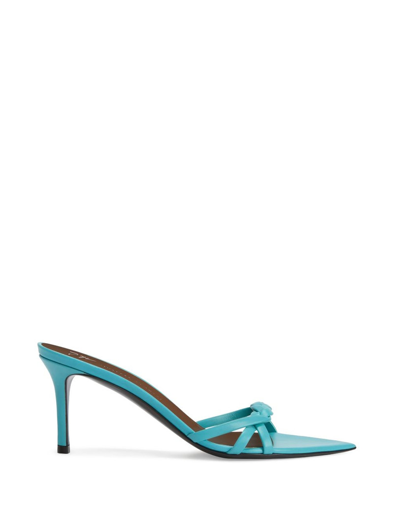 Indigo Braid braided strips mules 1