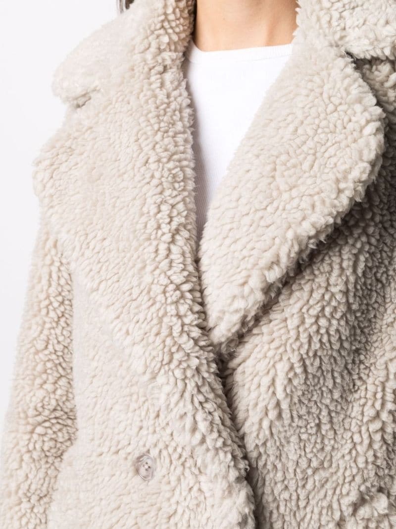 Teddy Bear oversized cocoon coat - 5