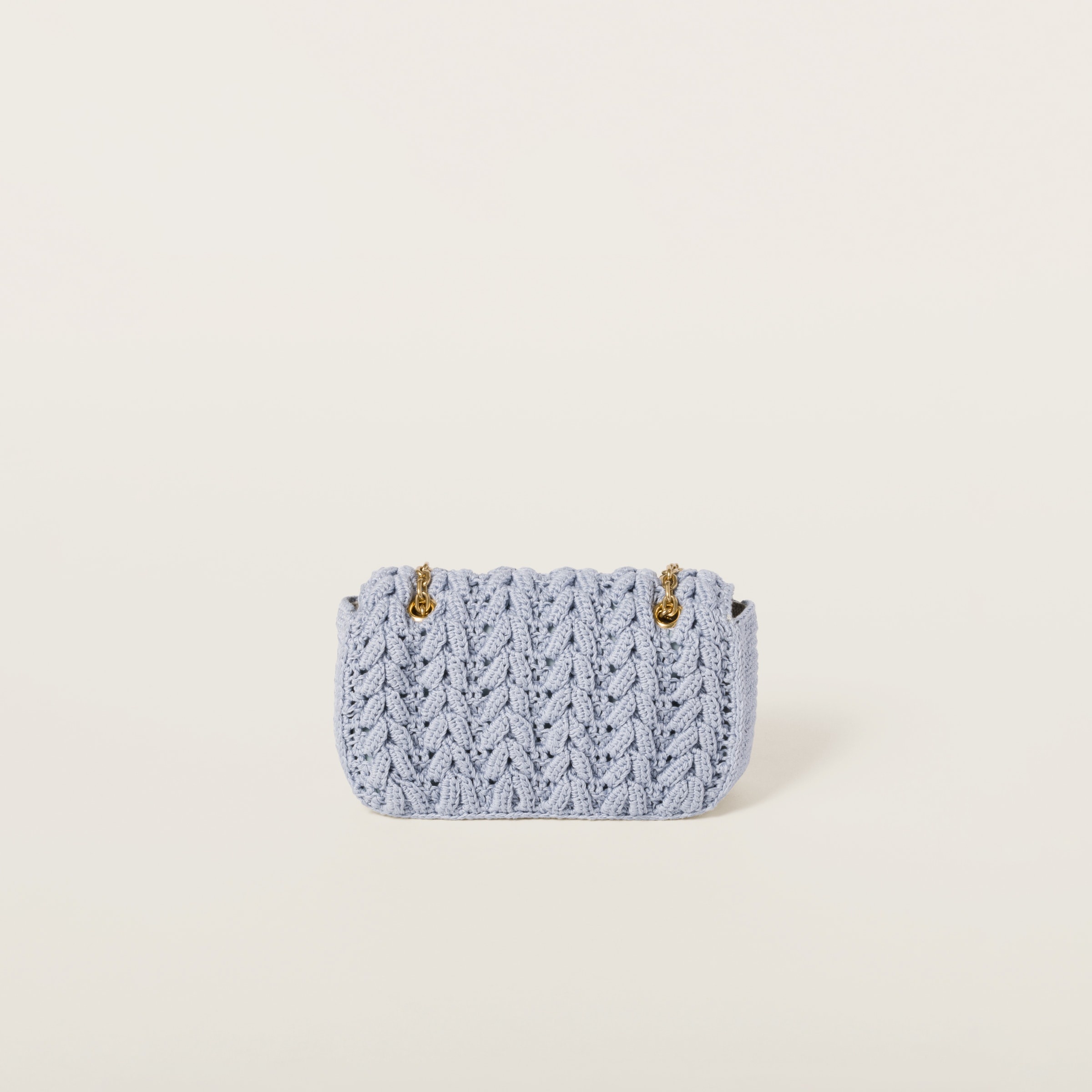 Cotton cable-knit mini-bag - 4
