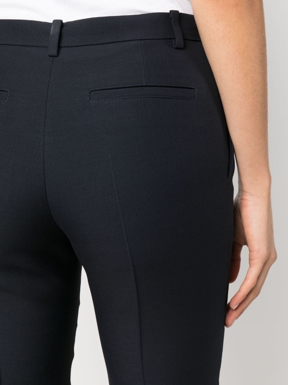 wool-silk blend tailored trousers - 5