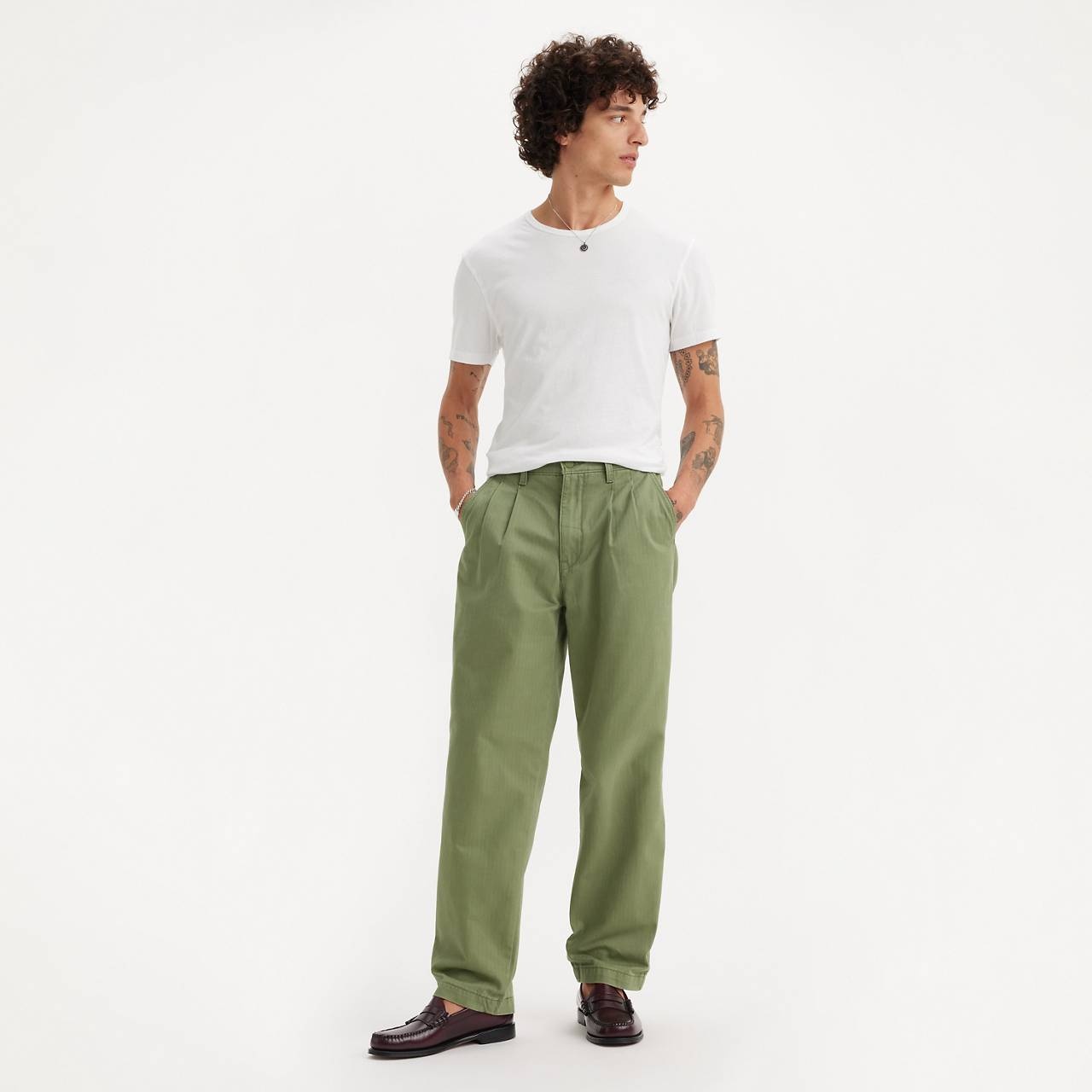 LEVI'S® XX CHINO LOOSE STRAIGHT PLEATED MEN'S PANTS - 2