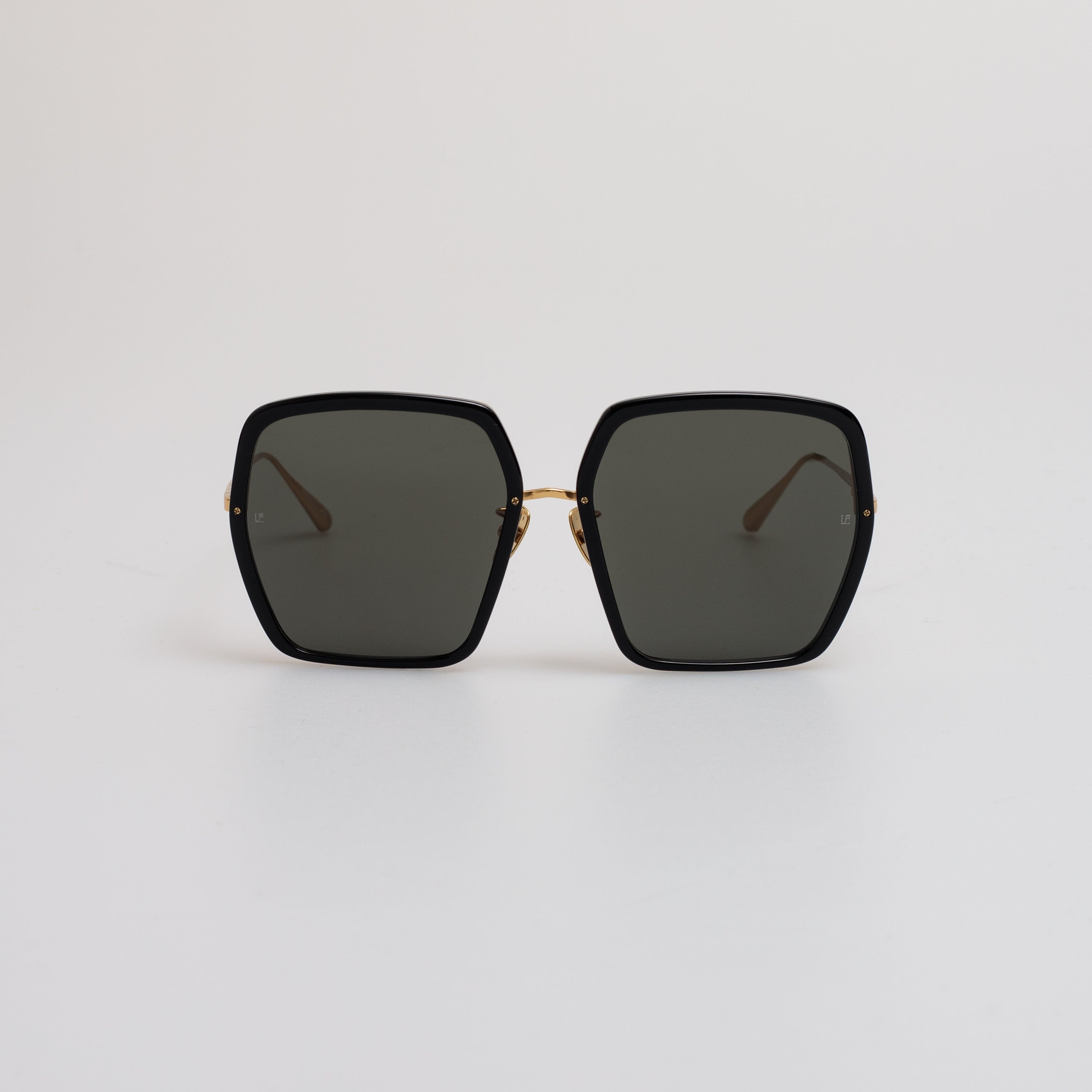 Syan Oversize Sunglasses in Black - 7