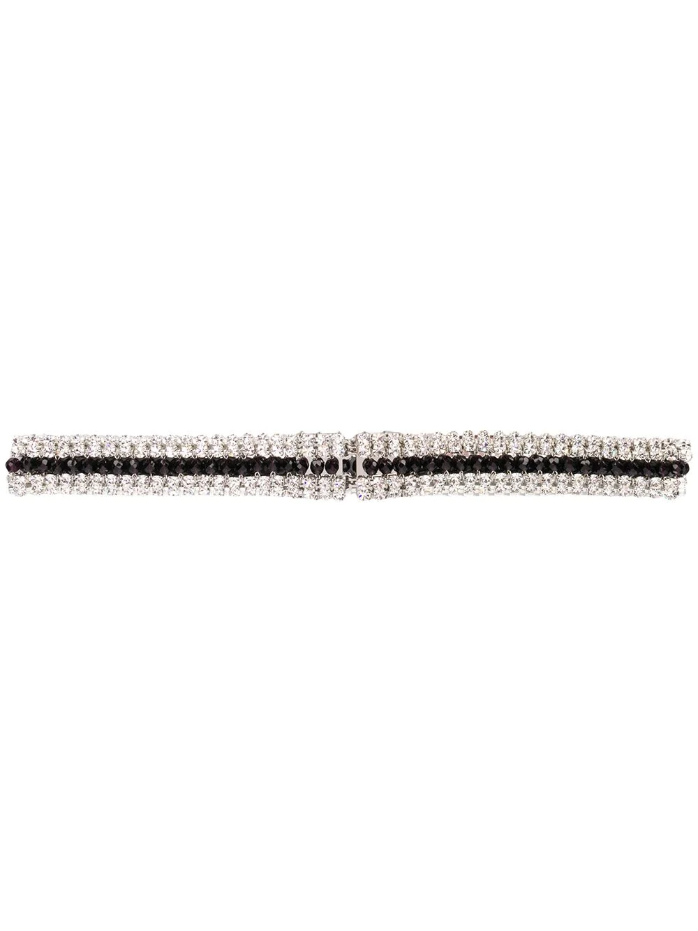 bead and crystal-embellished waist belt - 1